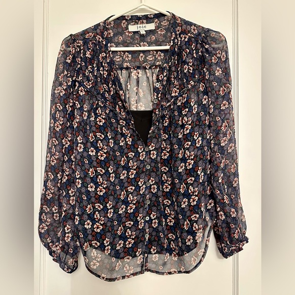 Joie long sleeve blouse with camisole. - Picture 2 of 4